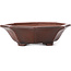 Octagonal unglazed bonsai pot by Bigei - 140 x 125 x 30 mm