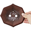 Pot à bonsaï octogonal non émaillé par Bigei - 140 x 125 x 30 mm