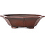 Pot à bonsaï Mokko non émaillé par Bigei - 140 x 125 x 30 mm