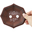 Pot à bonsaï Mokko non émaillé par Bigei - 140 x 125 x 30 mm