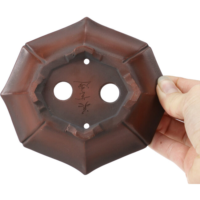 Vaso bonsai non smaltato Mokko di Bigei - 140 x 125 x 30 mm