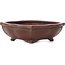 Mokko unglazed bonsai pot by Bigei - 160 x 135 x 45 mm