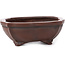 Mokko unglazed bonsai pot by Bigei - 160 x 135 x 45 mm