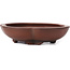 Pot à bonsaï ovale non émaillé par Bigei - 195 x 170 x 50 mm