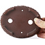 Ovale ongeglazuurde bonsaipot van Bigei - 125 x 95 x 30 mm