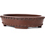 Pot à bonsaï ovale non émaillé par Bigei - 160 x 125 x 35 mm