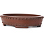Pot à bonsaï ovale non émaillé par Bigei - 160 x 125 x 35 mm