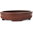Pot à bonsaï ovale non émaillé par Bigei - 160 x 125 x 35 mm
