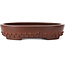 Pot à bonsaï ovale non émaillé par Bigei - 160 x 125 x 35 mm