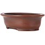 Pot à bonsaï ovale non émaillé par Bigei - 155 x 125 x 50 mm