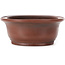 Pot à bonsaï ovale non émaillé par Bigei - 155 x 125 x 50 mm