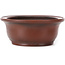 Pot à bonsaï ovale non émaillé par Bigei - 155 x 125 x 50 mm