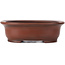 Oval unglazed bonsai pot by Bigei - 155 x 125 x 50 mm