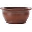 Pot à bonsaï ovale non émaillé par Bigei - 150 x 115 x 55 mm