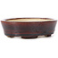 Vaso bonsai ovale marrone di Seto - 105 x 85 x 30 mm