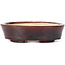 Vaso bonsai ovale marrone di Seto - 105 x 85 x 30 mm