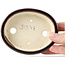 Pot à bonsaï ovale marron par Seto - 105 x 85 x 30 mm