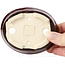 Ovale bruine bonsaipot van Seto - 105 x 85 x 30 mm