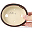 Ovale bruine bonsaipot van Seto - 105 x 85 x 30 mm
