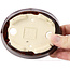 Ovale bruine bonsaipot van Seto - 105 x 85 x 30 mm