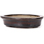 Maceta de bonsái marrón ovalada de Seto - 105 x 85 x 25 mm