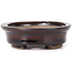 Pot à bonsaï ovale marron par Seto - 100 x 85 x 25 mm