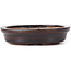 Vaso bonsai ovale marrone di Seto - 100 x 90 x 25 mm