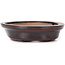 Vaso bonsai ovale marrone di Seto - 100 x 90 x 25 mm