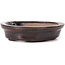 Vaso bonsai ovale marrone di Seto - 100 x 90 x 25 mm