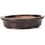 Oval brown bonsai pot by Seto - 100 x 90 x 25 mm