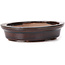 Pot à bonsaï ovale marron par Seto - 100 x 90 x 25 mm