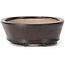 Oval brown bonsai pot by Seto - 100 x 80 x 30 mm