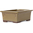 Vaso bonsai marrone rettangolare di Seto Yaki - 114 x 86 x 43 mm