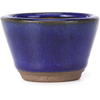 60 mm round blue pot from China