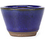 Runde blaue Bonsaischale - 60 x 60 x 40 mm