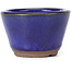Runde blaue Bonsaischale - 60 x 60 x 40 mm
