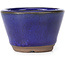 Round blue bonsai pot - 60 x 60 x 40 mm