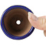 Runde blaue Bonsaischale - 60 x 60 x 40 mm