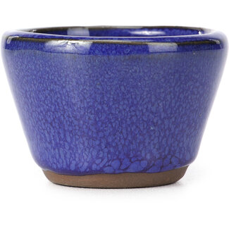 62 mm round blue pot from China
