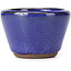Pot à bonsaï rond bleu - 62 x 62 x 40 mm