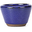 Pot à bonsaï rond bleu - 62 x 62 x 40 mm
