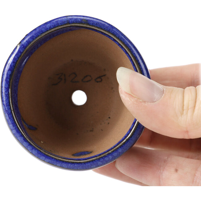 Vaso bonsai rotondo blu - 62 x 62 x 40 mm