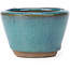Pot à bonsaï rond bleu - 62 x 62 x 40 mm