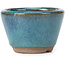 Round blue bonsai pot - 62 x 62 x 40 mm