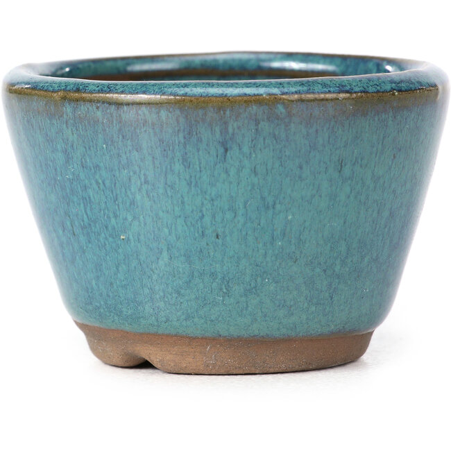 Vaso bonsai rotondo blu - 62 x 62 x 40 mm