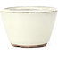 Round white bonsai pot - 62 x 62 x 40 mm