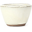 Round white bonsai pot - 62 x 62 x 40 mm