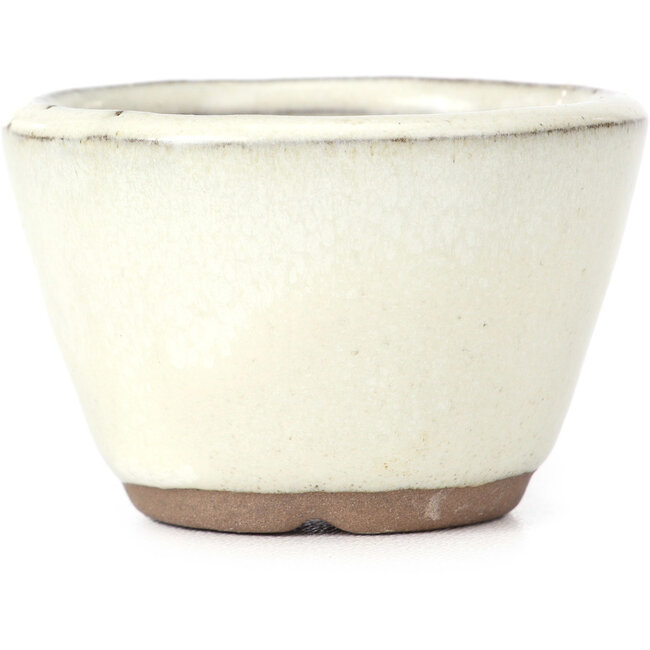 Ronde witte bonsaipot - 62 x 62 x 40 mm