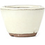 Round white bonsai pot - 62 x 62 x 40 mm