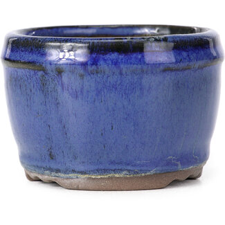 75 mm round blue pot from China